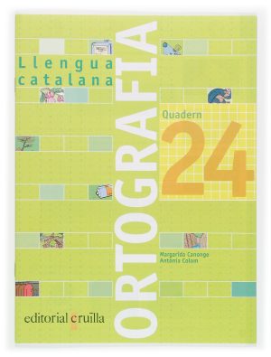 Portada del producto:  Quadern ortografia 24. Llengua catalana