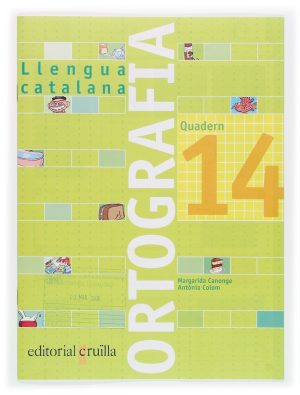 Portada del producto:  Quadern ortografia 14. Llengua catalana