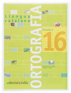 Portada del producto:  Quadern ortografia 16. Llengua catalana