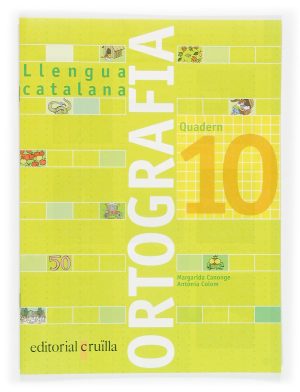 Portada del producto:  Quadern ortografia 10. Llengua catalana
