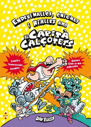 Portada del producto:  Endevinalles, enigmes i rialles amb el Capità Calçotets (Quadern)