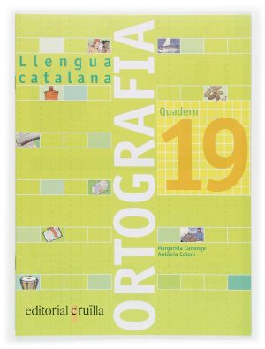 Portada del producto:  Quadern ortografia 19. Llengua catalana