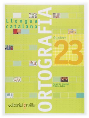 Portada del producto:  Quadern ortografia 23. Llengua catalana