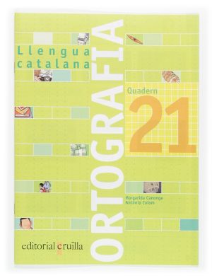 Portada del producto:  Quadern ortografia 21. Llengua catalana