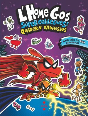 Portada del producto:  L’Home Gos. Súper col·legues. Quadern d’adhesius