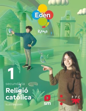 Portada del producto:  DA. Religió catòlica. 1 ESO Edèn. Revola (Baleares)