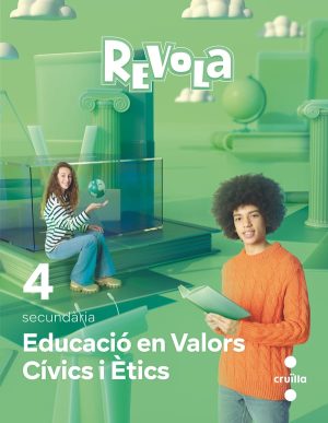 Portada del producto:  DA. Educació en Valors Cívics i Ètics. 4 Secundaria. Revola