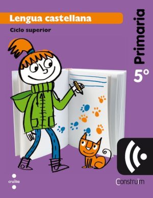 Portada del producto:  CRD Alumne. Lengua castellana. 5 Primaria. Construïm