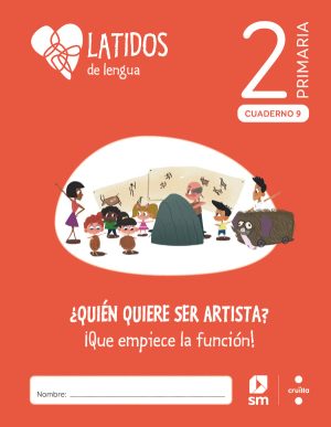 Portada del producto:  SD Alumno. Lengua. 2 Primaria. Latidos. Cuadernos 1-9. Cruilla
