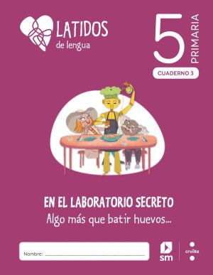 Portada del producto:  SD Alumno. Lengua. 5 Primaria. Latidos. Cuadernos 1-5. Cruilla