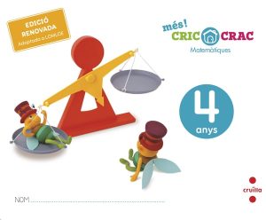 Portada del producto:  DA. Matemàtiques. 4 anys. Més! Cric-Crac