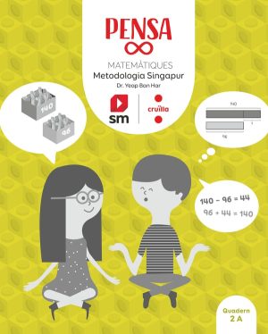 Portada del producto:  SD Alumno. Pensa infinit. Matemàtiques. Metodología Singapur. 2 Primária. Cruïlla