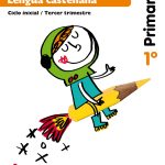 Portada del producto:  Supercompetentes en… Lengua castellana. 1 Primaria, 3 Trimestre. Construïm. Cuaderno