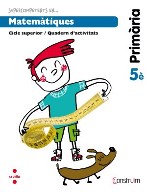 Portada del producto:  Supercompetents en… Matemàtiques. 5 Primària. Construïm. Quadern