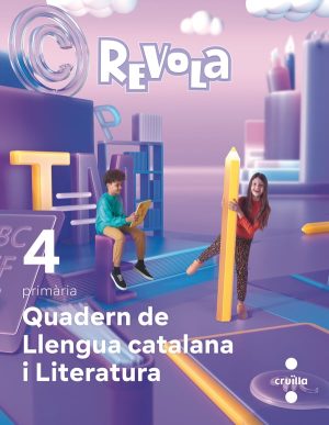 Portada del producto:  Quadern de Llengua Catalana i Literatura. 4 Primària. Revola. Cruilla