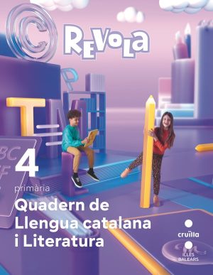 Portada del producto:  Quadern Llengua catalana i Literatura. 4 Primària. Revola. Illes Balears