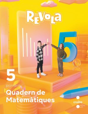 Portada del producto:  Quadern de matemàtiques. 5 Primària. Revola. Cruilla