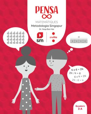 Portada del producto:  Pensa infinit. Matemàtiques. Metodologia Singapur. 3 Primària. Cruïlla