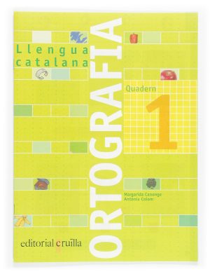 Portada del producto:  Quadern ortografia 1. Llengua catalana