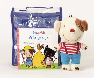 Portada del producto:  Pep i Mila. Lot A la granja. Llibre + nino Pep